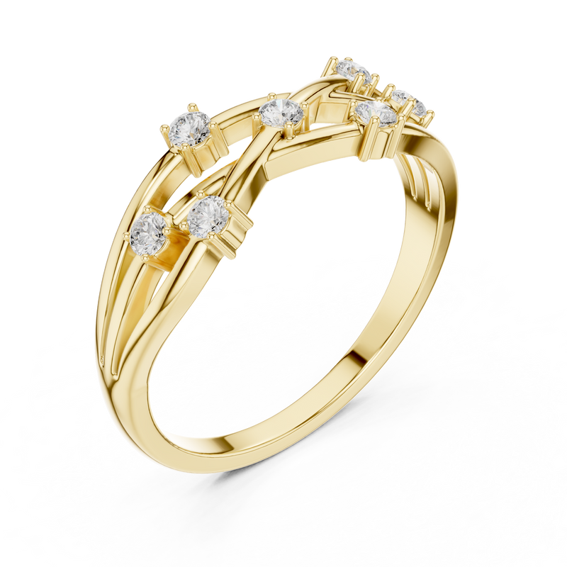Ladies Ring SBWR(44)@7 - Yellow Gold - Image