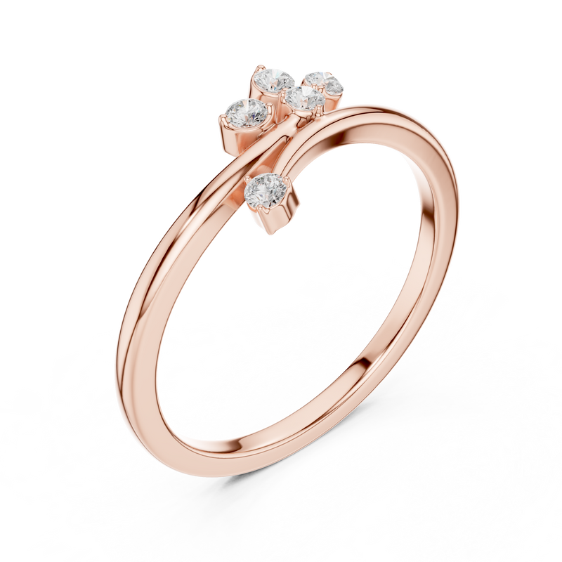 Ladies Ring SBWR(45)@7 - Rose Gold - Image
