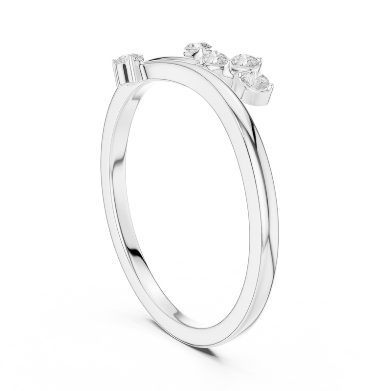 Ladies Ring SBWR(45)@7 - White Gold - Image