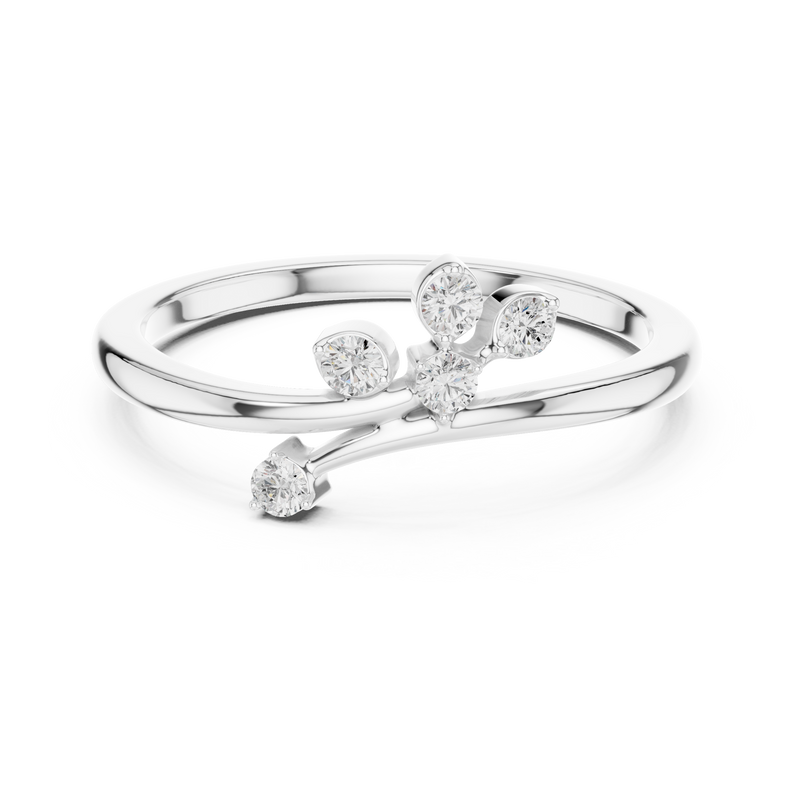 Ladies Ring SBWR(45)@7 - White Gold - Image