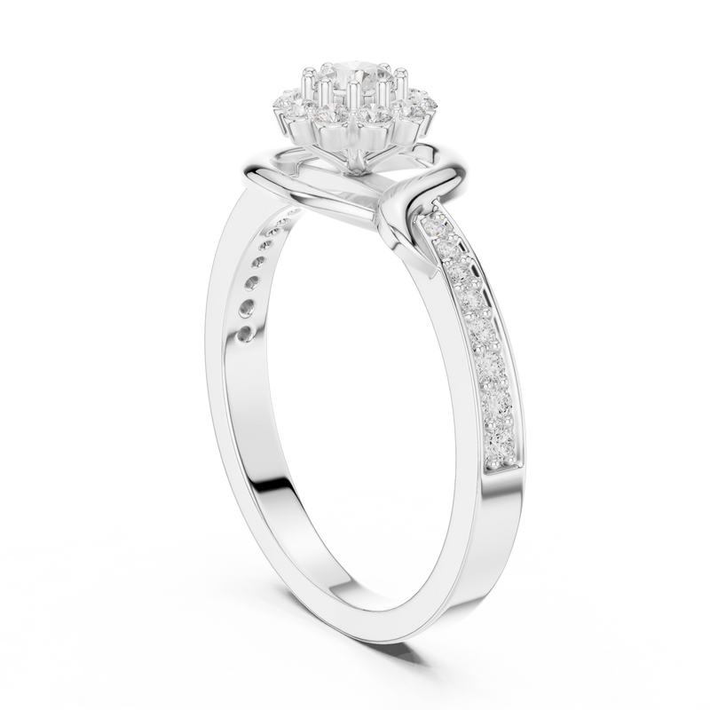 Ladies Ring SBWR(46)@7 - White Gold - Image