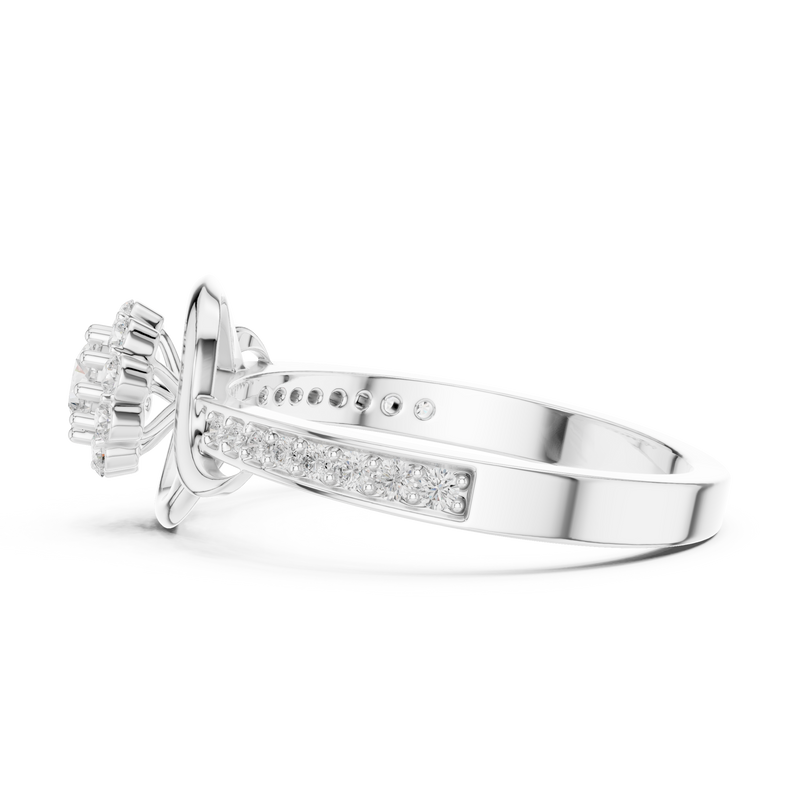 Ladies Ring SBWR(46)@7 - White Gold - Image