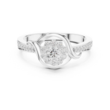 Ladies Ring SBWR(46)@7 - White Gold - Image