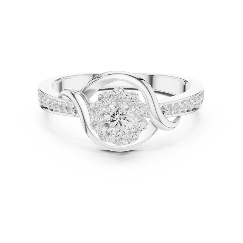 Ladies Ring SBWR(46)@7 - White Gold - Image