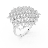 Ladies Ring SBWR(47)@7 - White Gold - Image