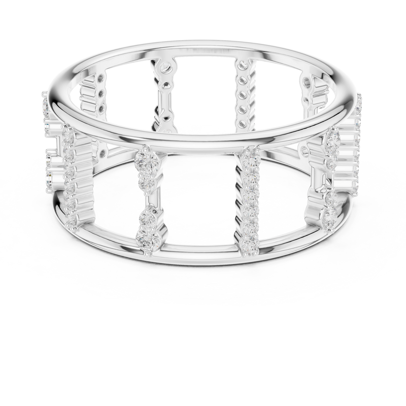 Ladies Ring SBWR(48)@7 - White Gold - Image