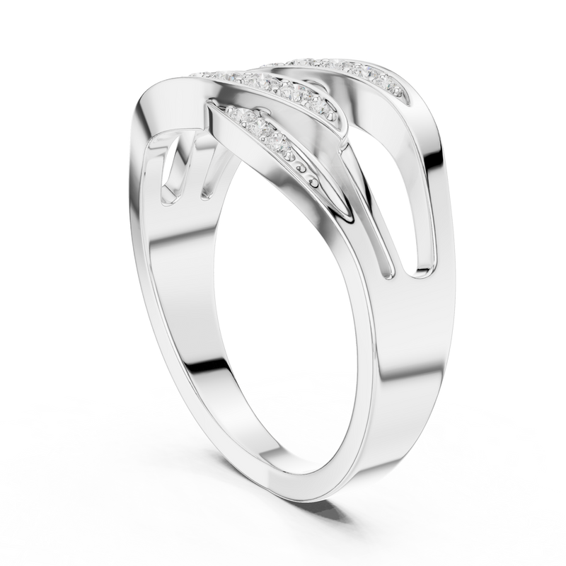 Ladies Ring SBWR(49)@7 - White Gold - Image