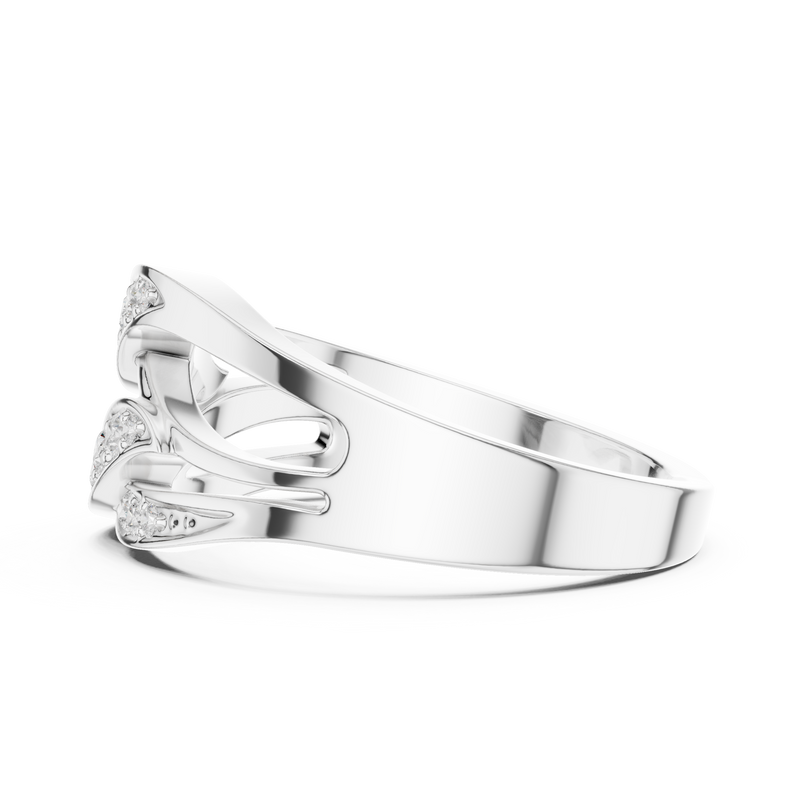 Ladies Ring SBWR(49)@7 - White Gold - Image