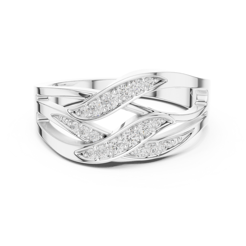 Ladies Ring SBWR(49)@7 - White Gold - Image