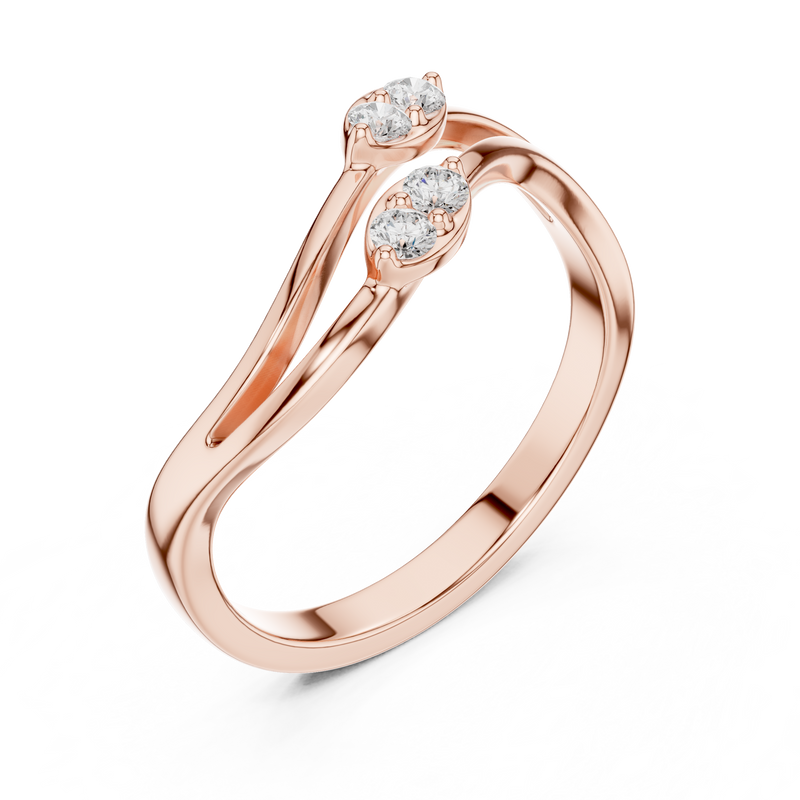 Ladies Ring SBWR(4)@7 - Rose Gold - Image