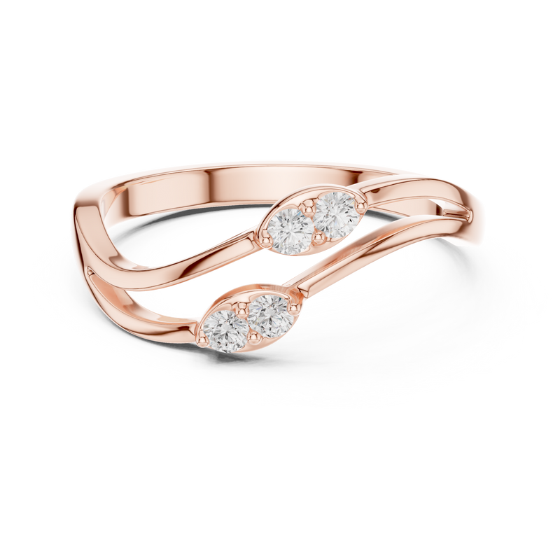 Ladies Ring SBWR(4)@7 - Rose Gold - Image