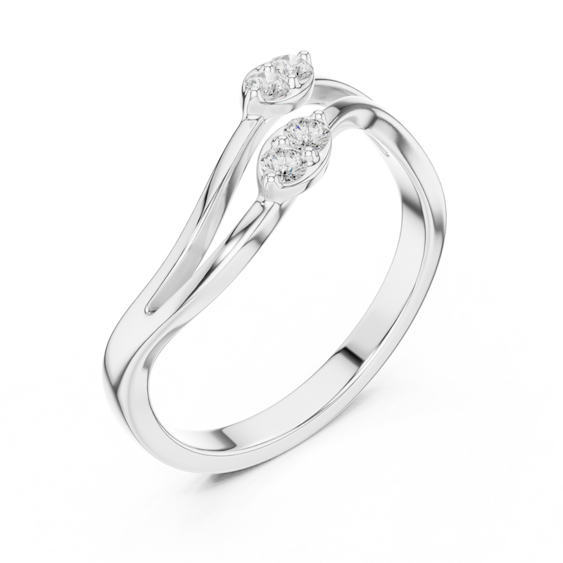 Ladies Ring SBWR(4)@7 - White Gold - Image