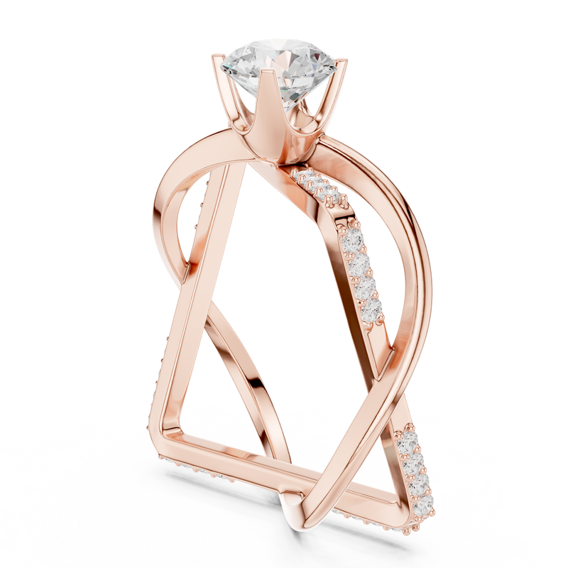Ladies Ring SBWR(50)@7 - Rose Gold - Image