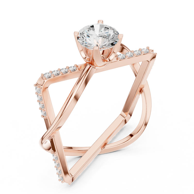 Ladies Ring SBWR(50)@7 - Rose Gold - Image