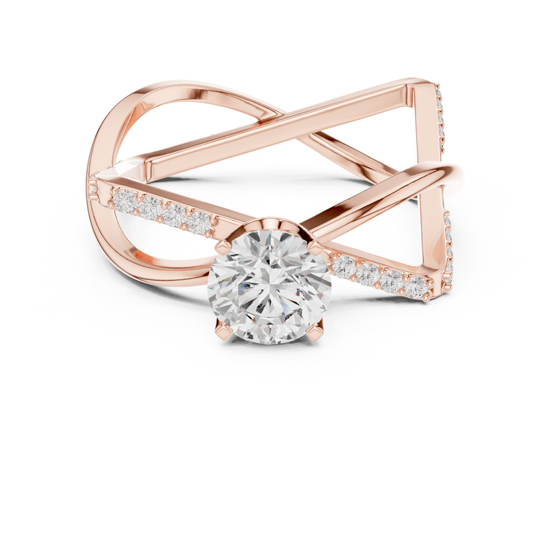 Ladies Ring SBWR(50)@7 - Rose Gold - Image