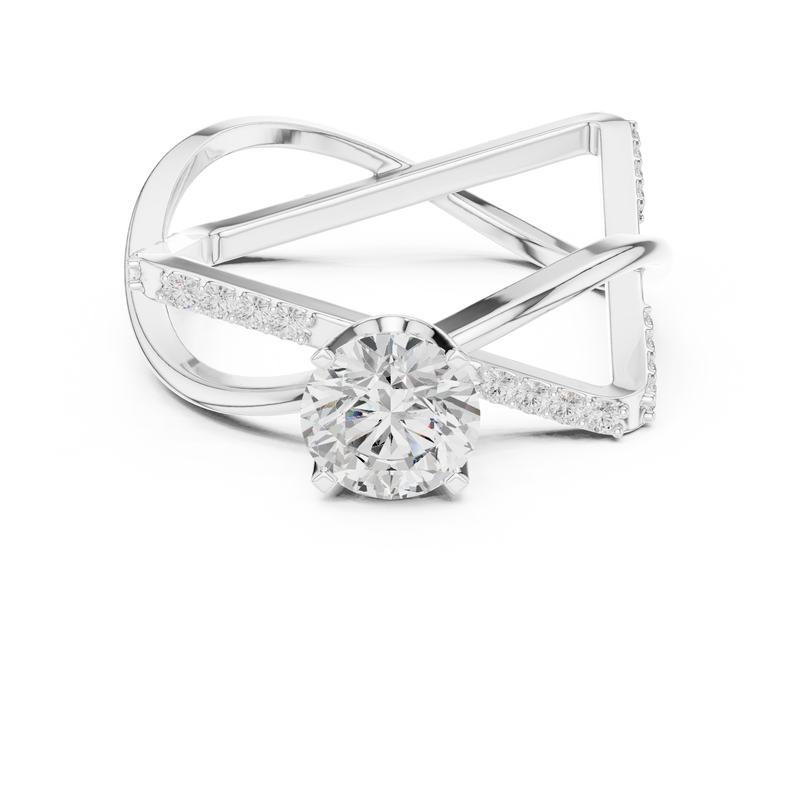 Ladies Ring SBWR(50)@7 - White Gold - Image