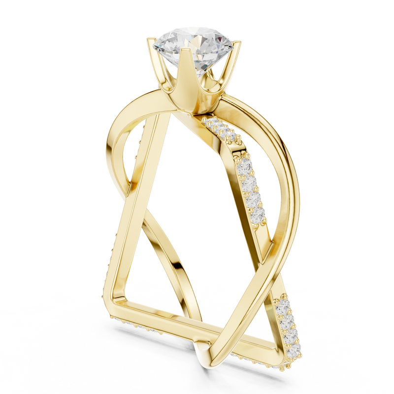 Ladies Ring SBWR(50)@7 - Yellow Gold - Image