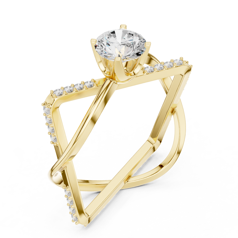 Ladies Ring SBWR(50)@7 - Yellow Gold - Image