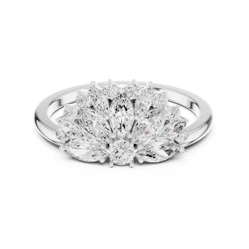 Ladies Ring SBWR(51)@7 - White Gold - Image