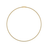 15CT TW Lab Grown Diamond Tennis Necklace In 14K White And Yellow Gold
