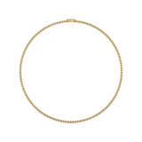 20CT TW Lab Grown Diamond Tennis Necklace In 14K White And Yellow Gold