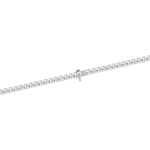 30CT TW Lab Grown Diamond Tennis Necklace In 14K White And Yellow Gold