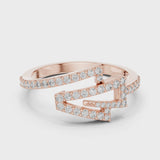14K IGI Certified Diamond Ring with E-F Color VVS-VS Clarity Diamonds LR-01 (75)