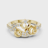 14K IGI Certified Diamond Ring with E-F Color VVS-VS Clarity Diamonds LR-01 (76)