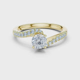 14K IGI Certified Diamond Ring with E-F Color VVS-VS Clarity Diamonds LR-0320@7