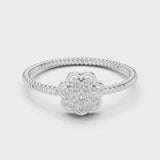 14K IGI Certified Diamond Ring with E-F Color VVS-VS Clarity Diamonds LR-01 (97)