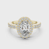 14K IGI Certified Diamond Ring with E-F Color VVS-VS Clarity Diamonds LR-0050@7