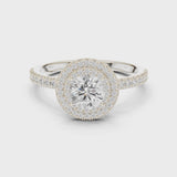 14K IGI Certified Diamond Ring with E-F Color VVS-VS Clarity Diamonds LR-0219@7