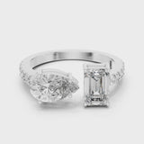 14K IGI Certified Diamond Ring with E-F Color VVS-VS Clarity Diamonds LR-0055@7