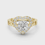 14K IGI Certified Diamond Ring with E-F Color VVS-VS Clarity Diamonds LR-0095@7