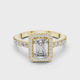 14K IGI Certified Diamond Ring with E-F Color VVS-VS Clarity Diamonds LR-0058@7