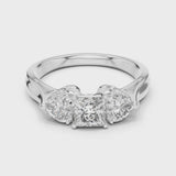 14K IGI Certified Diamond Ring with E-F Color VVS-VS Clarity Diamonds LR-0030@7