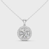 14K IGI Certified Diamond Pendant with E-F Color VVS-VS Clarity Diamonds PND-0003@7