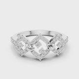 14K IGI Certified Diamond Ring with E-F Color VVS-VS Clarity Diamonds LR-01 (88)