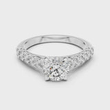 14K IGI Certified Diamond Ring with E-F Color VVS-VS Clarity Diamonds LR-0113@7