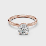 14K IGI Certified Diamond Ring with E-F Color VVS-VS Clarity Diamonds LR-0015@7