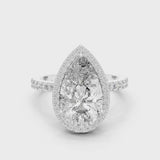 14K IGI Certified Diamond Ring with E-F Color VVS-VS Clarity Diamonds LR-0071@7