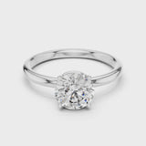 14K IGI Certified Diamond Ring with E-F Color VVS-VS Clarity Diamonds LR-0022@7