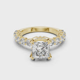 14K IGI Certified Diamond Ring with E-F Color VVS-VS Clarity Diamonds LR-0057@7