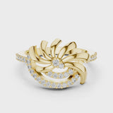 14K IGI Certified Diamond Ring with E-F Color VVS-VS Clarity Diamonds LR-01 (86)