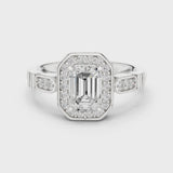 14K IGI Certified Diamond Ring with E-F Color VVS-VS Clarity Diamonds LR-0270@7
