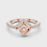 14K IGI Certified Diamond Ring with E-F Color VVS-VS Clarity Diamonds LR-01 (79)