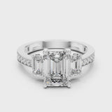 14K IGI Certified Diamond Ring with E-F Color VVS-VS Clarity Diamonds LR-0069@7