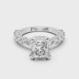 14K IGI Certified Diamond Ring with E-F Color VVS-VS Clarity Diamonds LR-0057@7