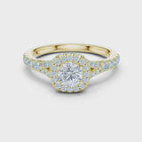 14K IGI Certified Diamond Ring with E-F Color VVS-VS Clarity Diamonds LR-0239@7