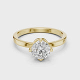 14K IGI Certified Diamond Ring with E-F Color VVS-VS Clarity Diamonds LR-0018@7
